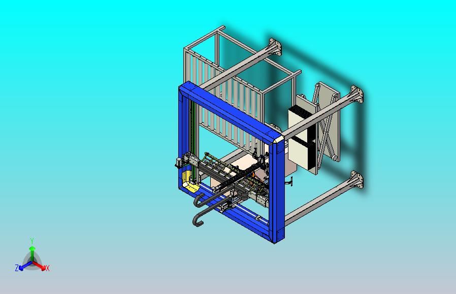 机器人平板上料3D模型