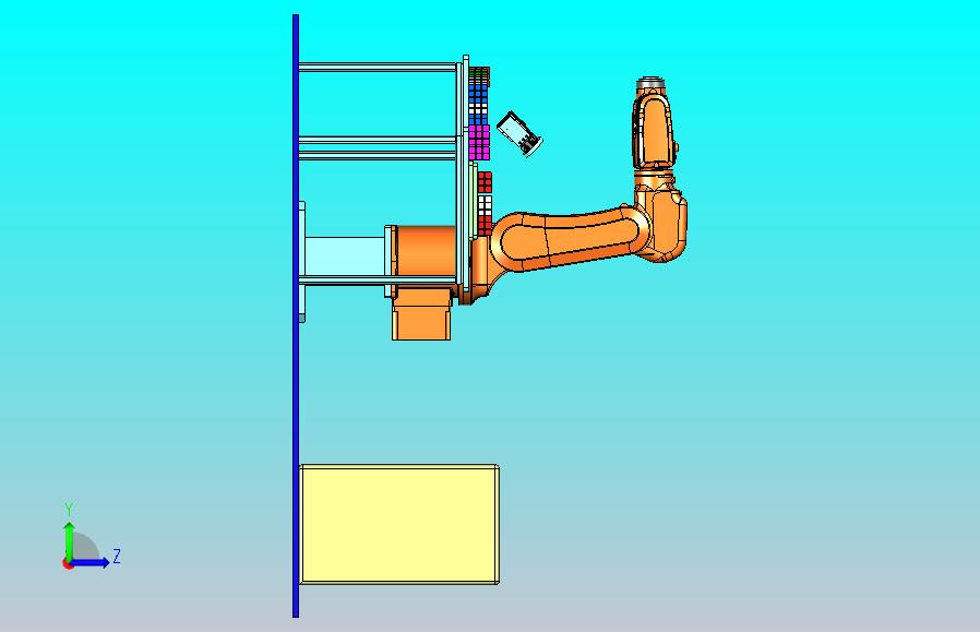 机器人搬运工作站3D模型