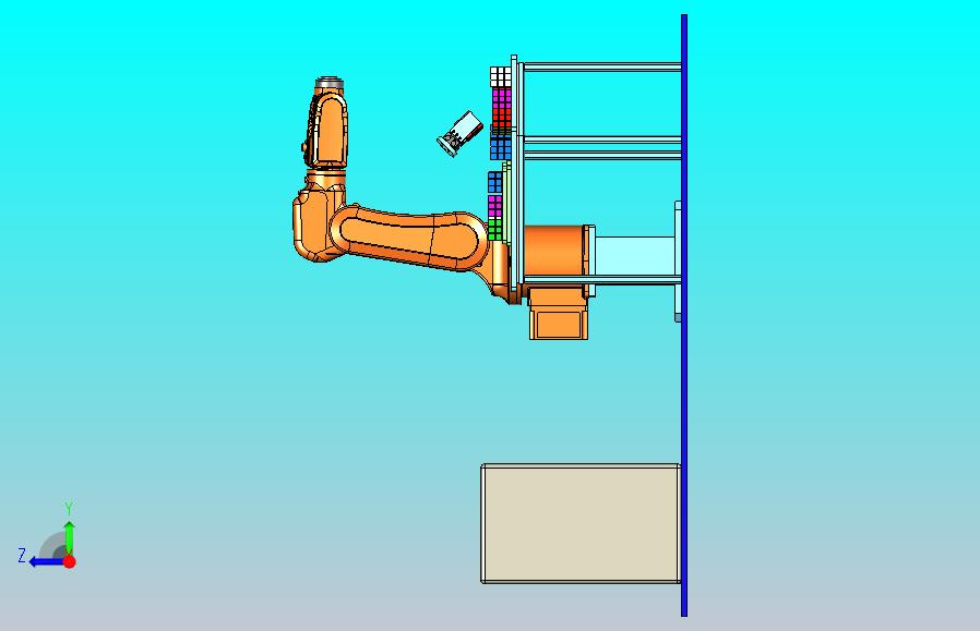 机器人搬运工作站3D模型