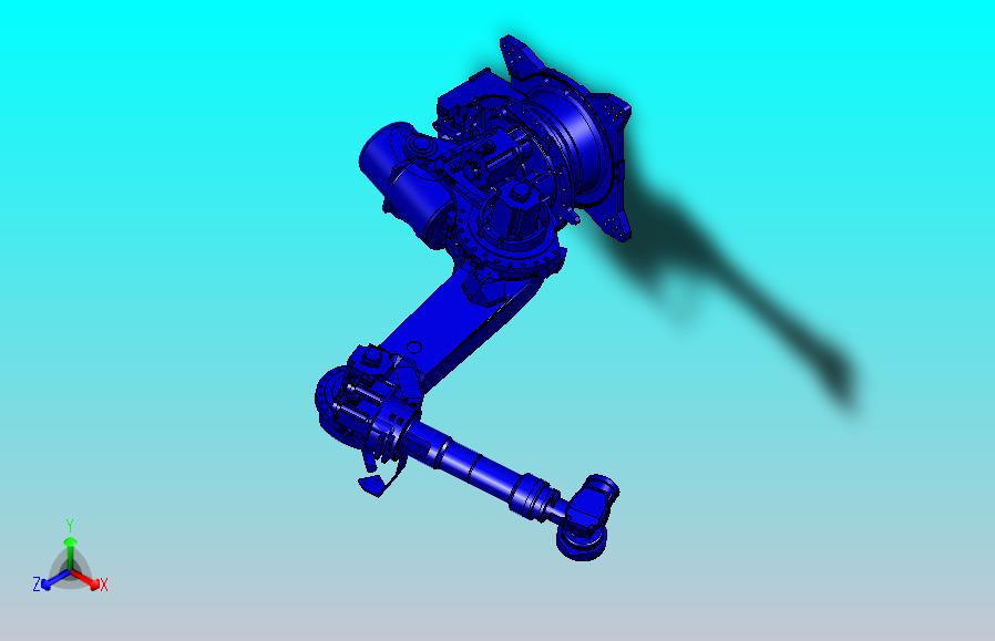 莫托曼 es165d工业机器人三维模型图纸
