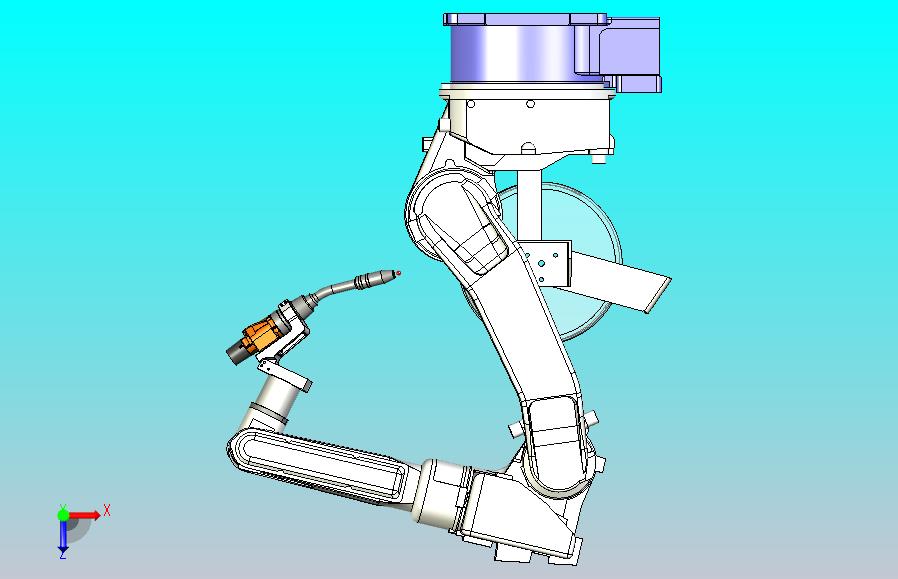 V6OTC机器人三维模型图纸