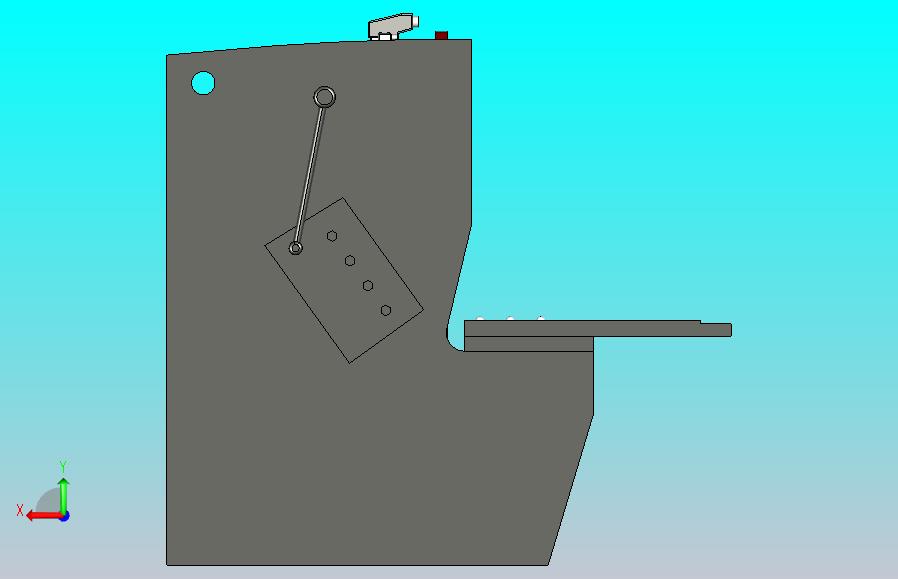 QC12Y-8X3200液压摆式剪板机三维模型