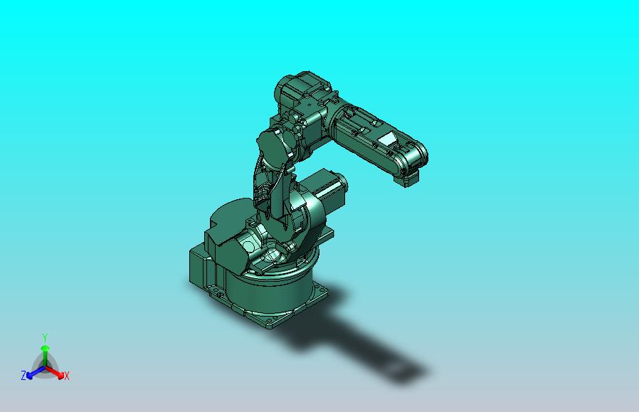 MH6S工业机器人三维模型图纸