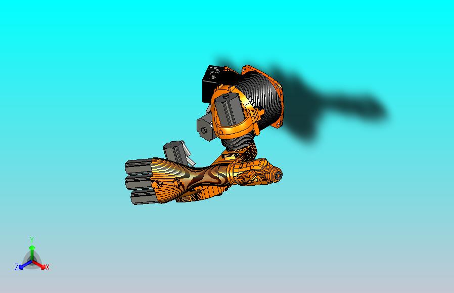kuka 1400 六轴机器人三维模型图纸