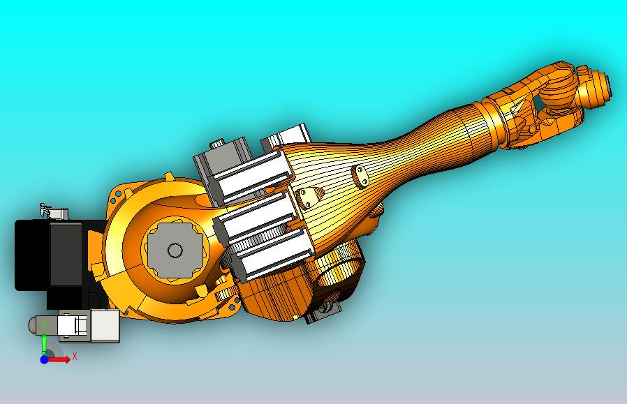 kuka 1400 六轴机器人三维模型图纸