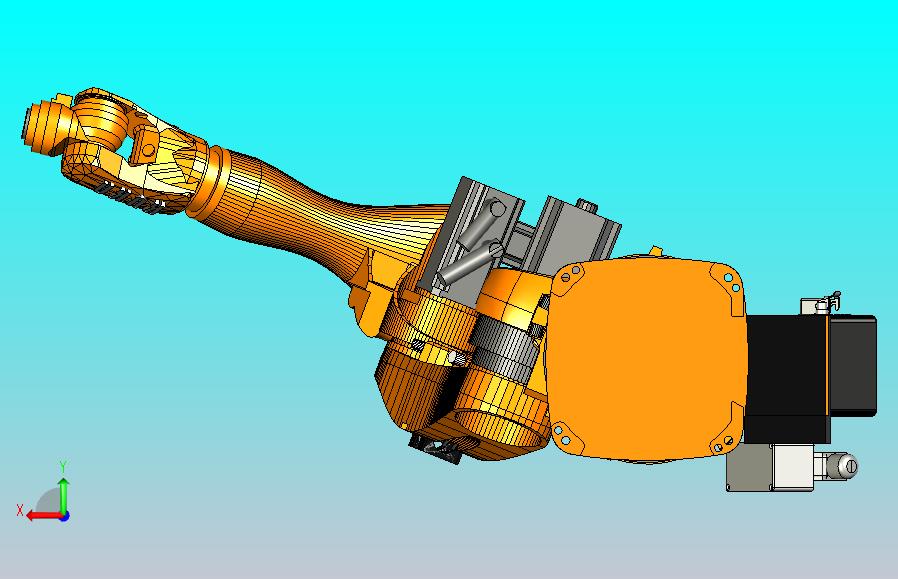 kuka 1400 六轴机器人三维模型图纸