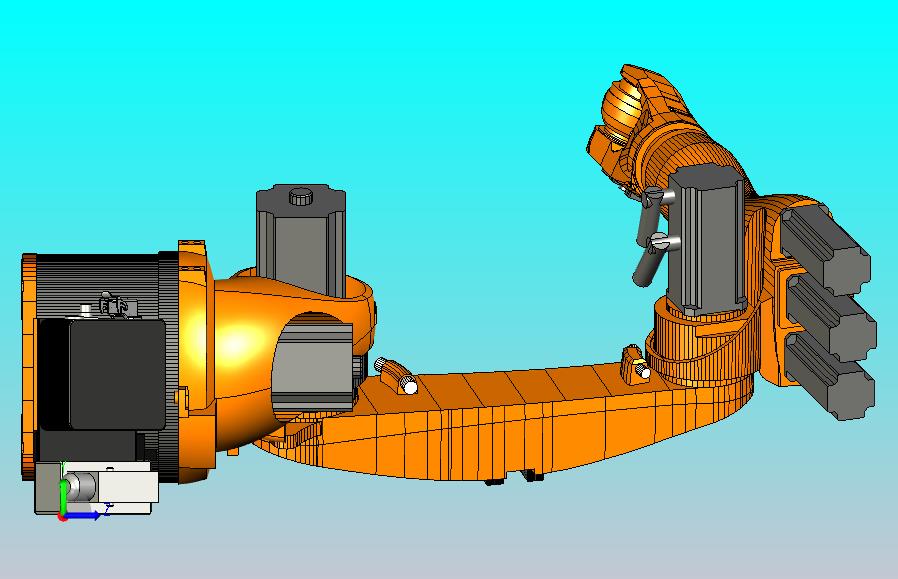 kuka 1400 六轴机器人三维模型图纸