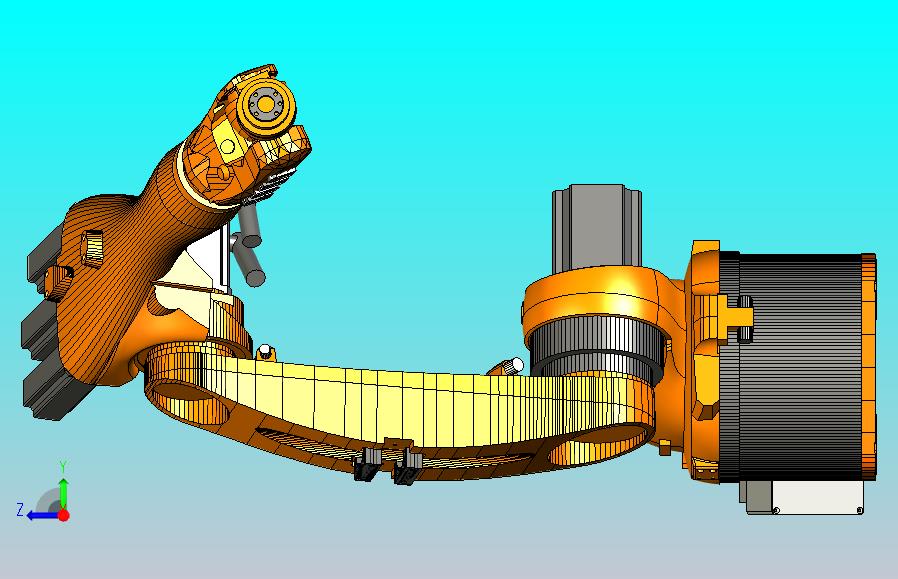 kuka 1400 六轴机器人三维模型图纸