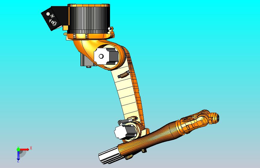 kuka 1400 六轴机器人三维模型图纸