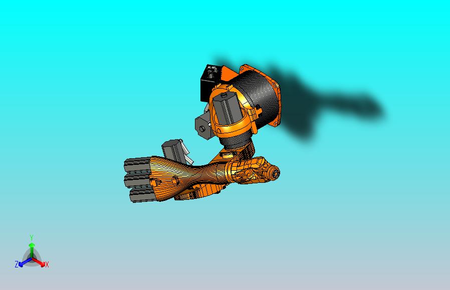 kuka 1400 六轴机器人三维模型图纸