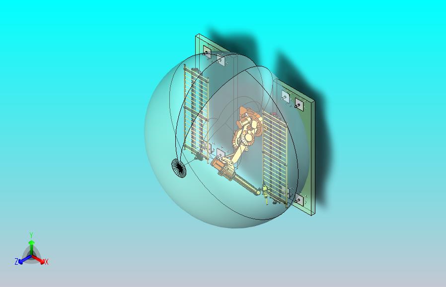 ABB激光焊接机器人工作站 3D模型
