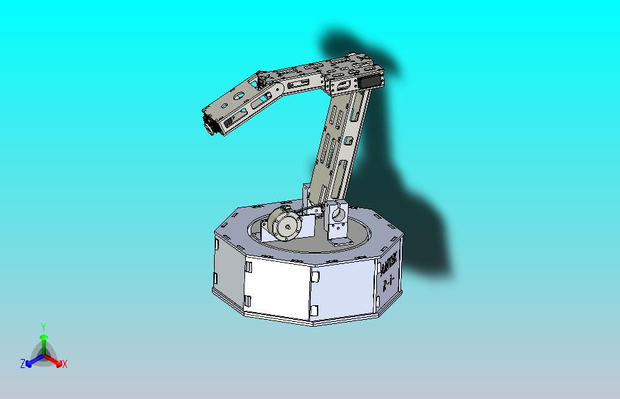 5轴机械臂3D模型