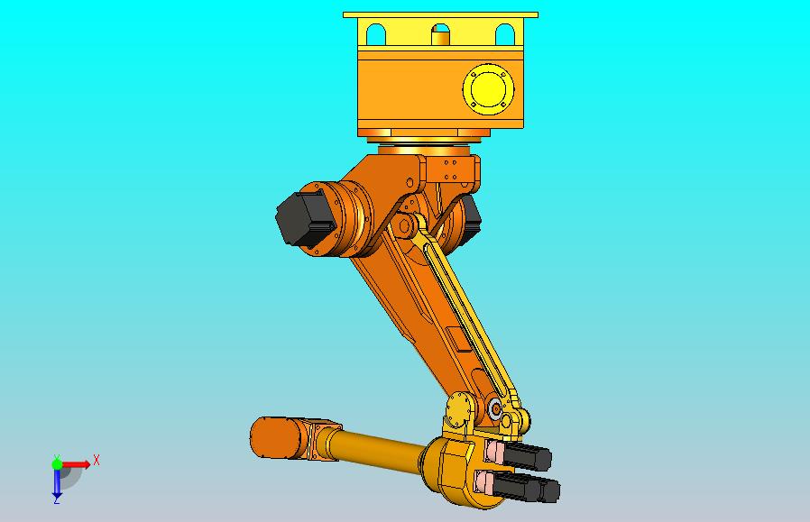 6轴自由度工业机器人3D模型