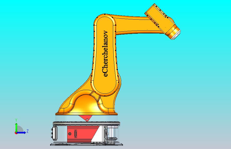 5轴工业机器人3D模型