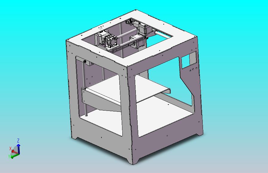 200x200x200mm单挤出机的3d 打印机