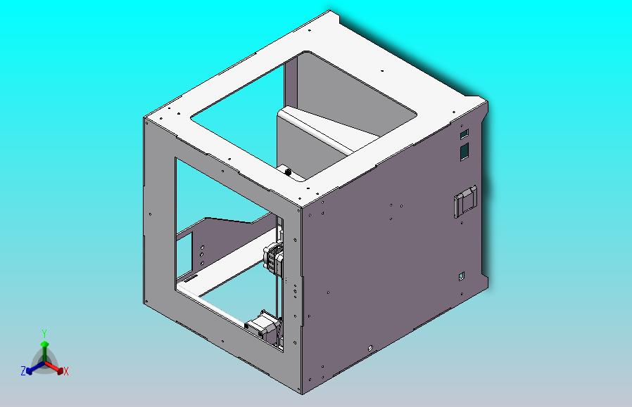 200x200x200mm单挤出机的3d 打印机