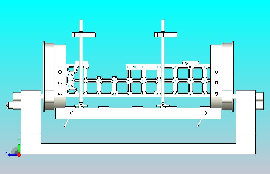 柴油机缸体夹具