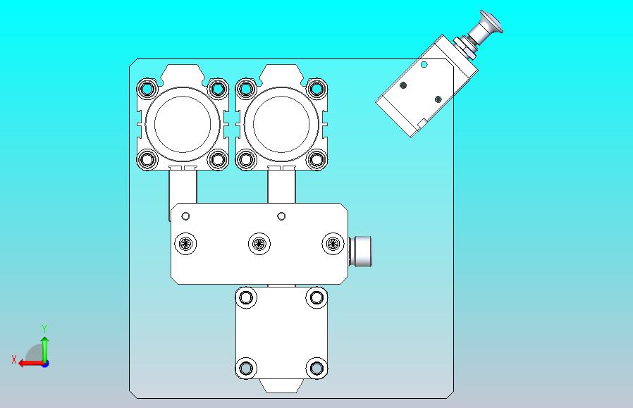 气阀体工装3D