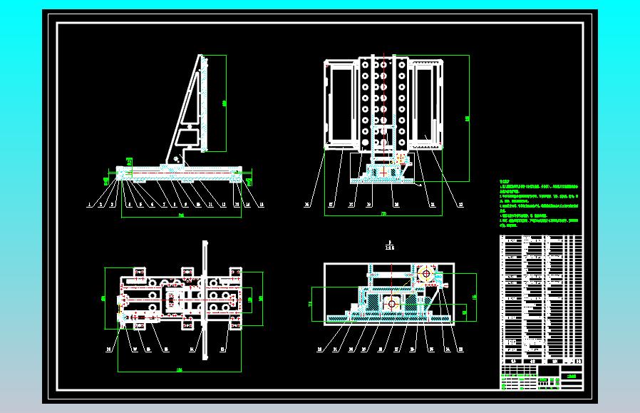 一款物料输送平台CAD