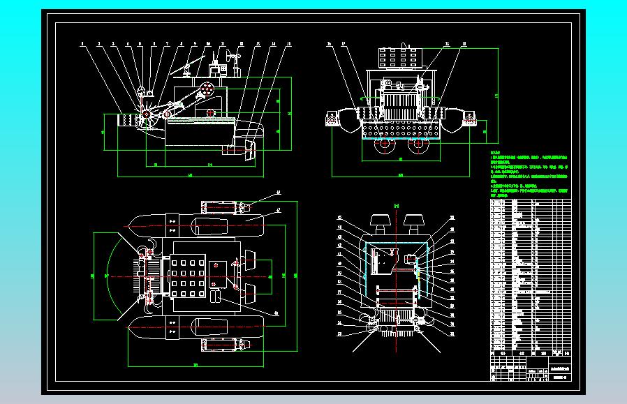 一款水域污染物清理船CAD