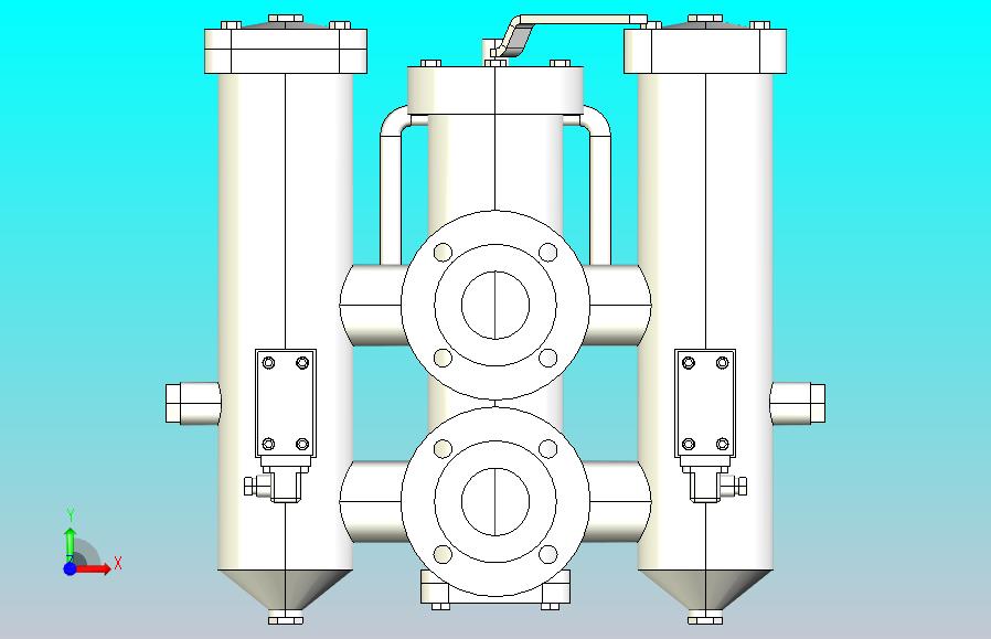 SRLF-500双筒过滤器自带压差发讯