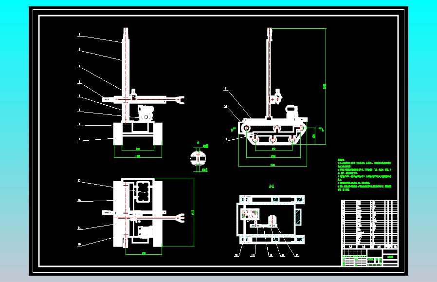 一款机械手履带车CAD