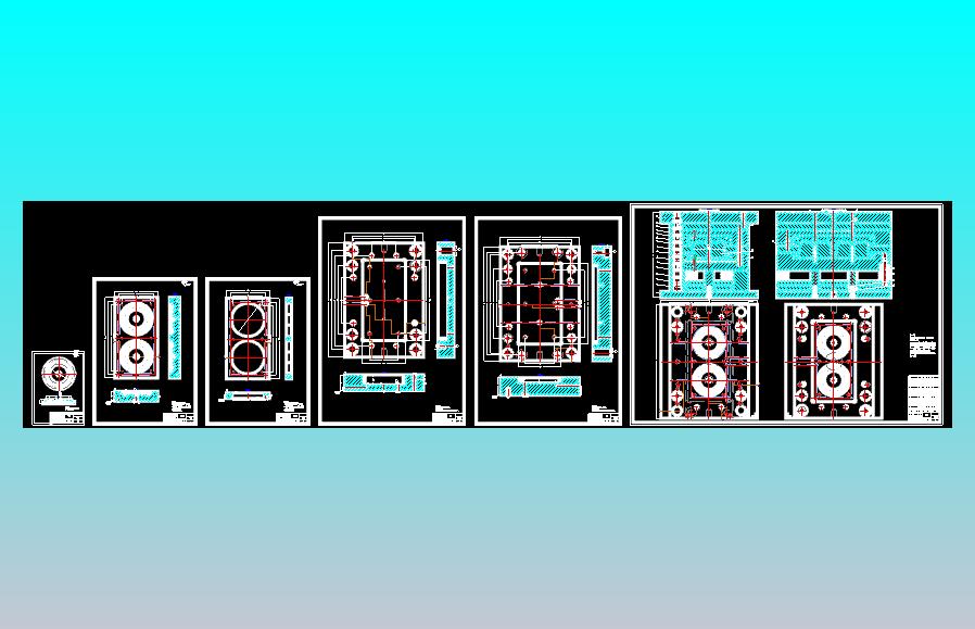 塑料桶盖注塑模CAD
