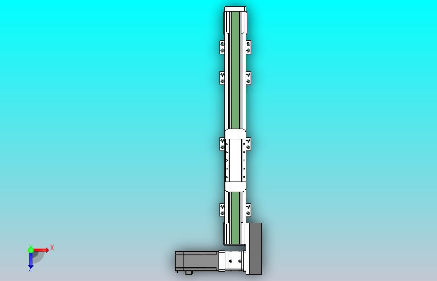 DMEB65-LBCR欧规同步带模组直线模组（电机左后折）[DMEB65-L15S350-DT400-C2U-LBCR]