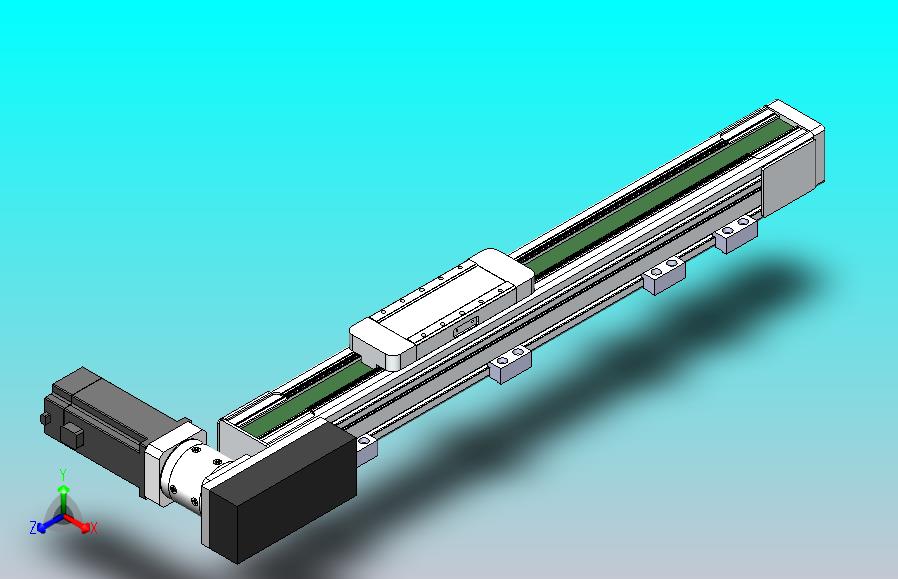 DMEB65-LBCR欧规同步带模组直线模组（电机左后折）[DMEB65-L15S350-DT400-C2U-LBCR]