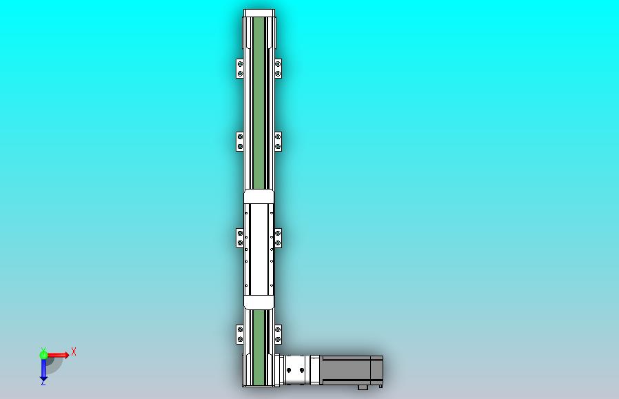 DMEB65L-LTCR欧规同步带模组直线模组（电机左折）[DMEB65L-L15S350-DT400-C2U-LTCR]