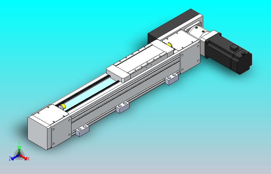 DMEB80-LBCR欧规同步带模组直线模组（电机左后折）[DMEB80-L20S350-DT400-C2U-LBCR]