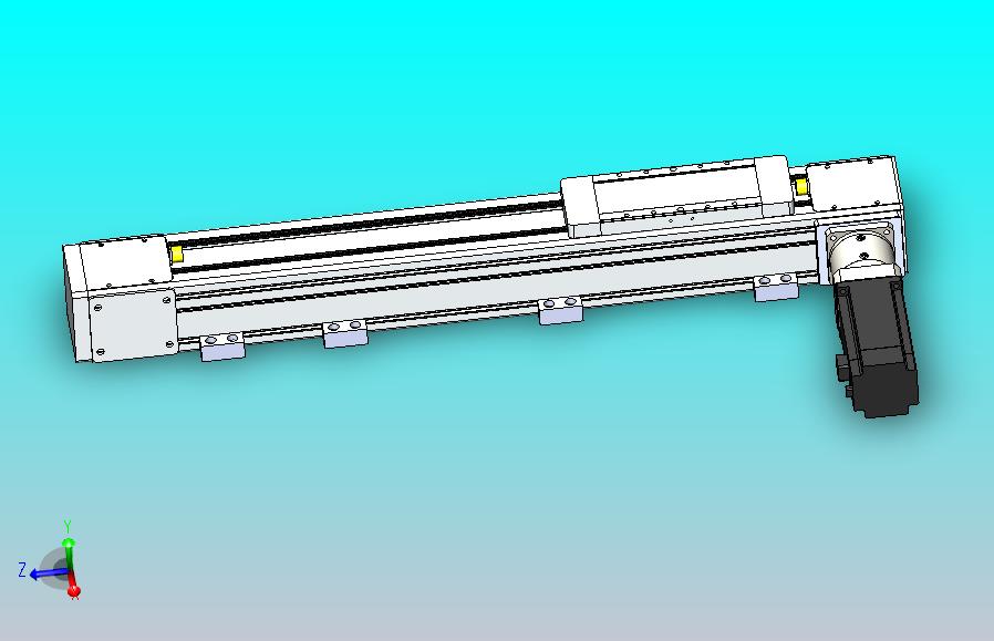 DMEB80-RTCR欧规同步带模组直线模组（电机右折直连）[DMEB80-L20S350-DT400-C2U-RTCR]