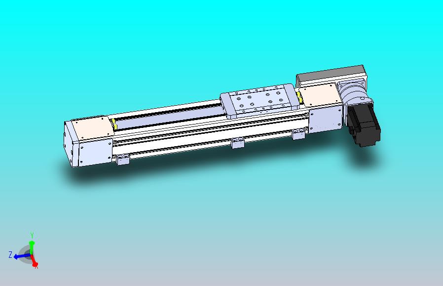 DMEB110 - LBCR欧规同步带模组直线模组（电机左后折）[DMEB110-L13S350-DT750-C2U-LBCR]