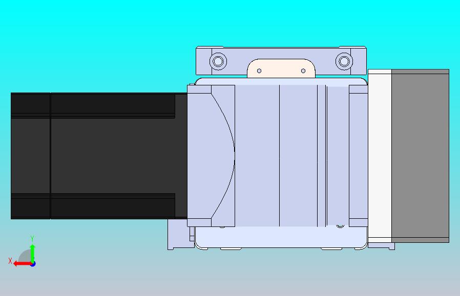 DMEB110 - LBCR欧规同步带模组直线模组（电机左后折）[DMEB110-L13S350-DT750-C2U-LBCR]