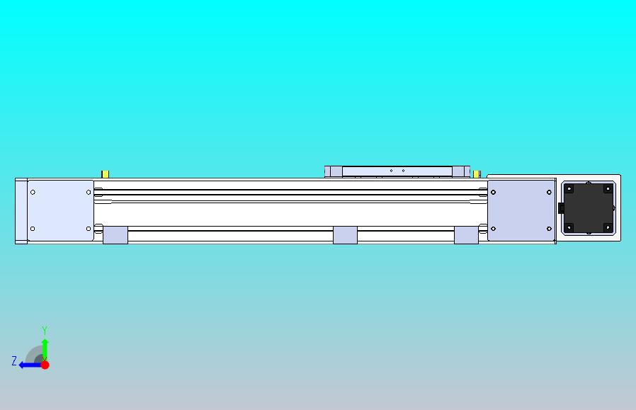 DMEB110 - LBCR欧规同步带模组直线模组（电机左后折）[DMEB110-L13S350-DT750-C2U-LBCR]