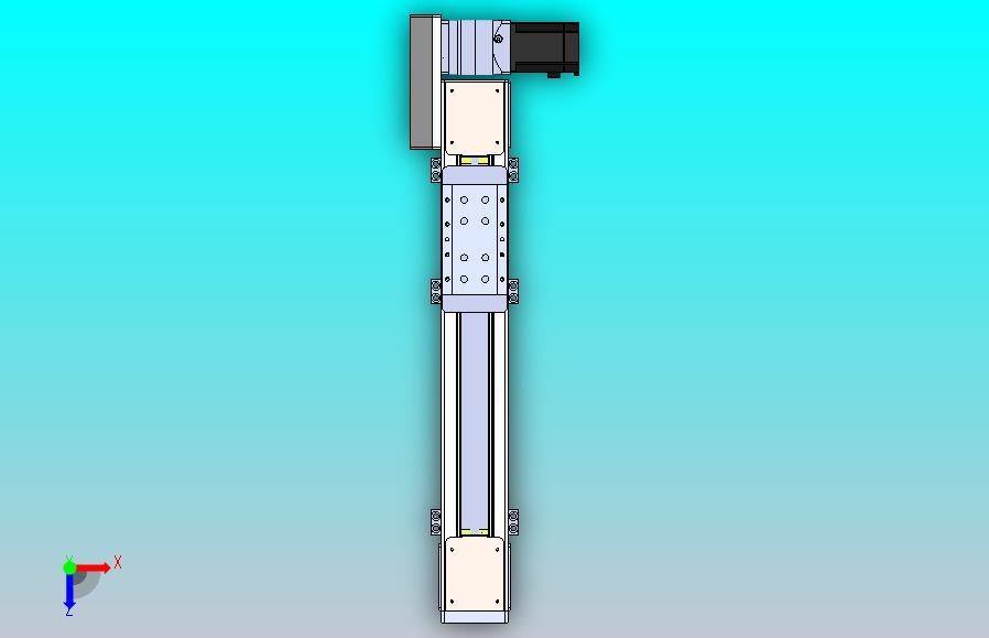 DMEB110 - LBCR欧规同步带模组直线模组（电机左后折）[DMEB110-L13S350-DT750-C2U-LBCR]