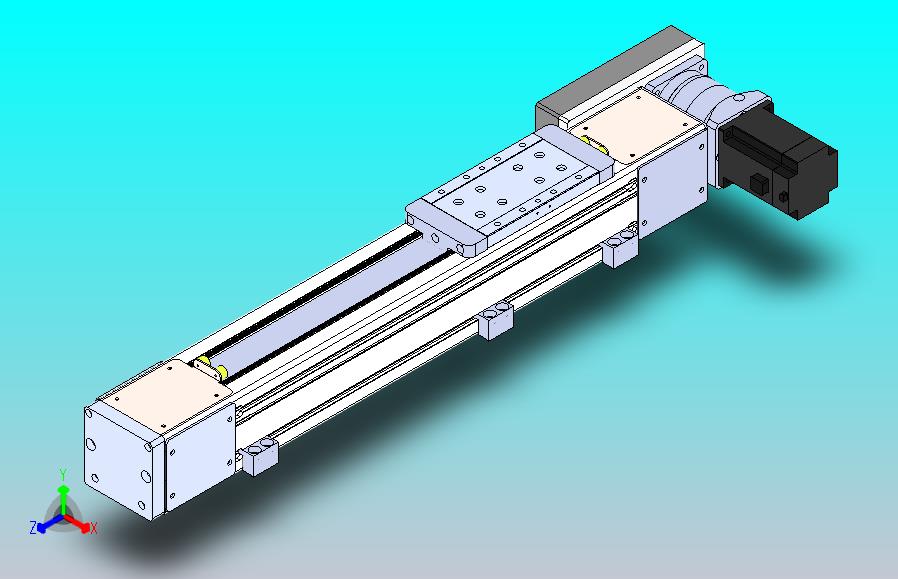 DMEB110 - LBCR欧规同步带模组直线模组（电机左后折）[DMEB110-L13S350-DT750-C2U-LBCR]