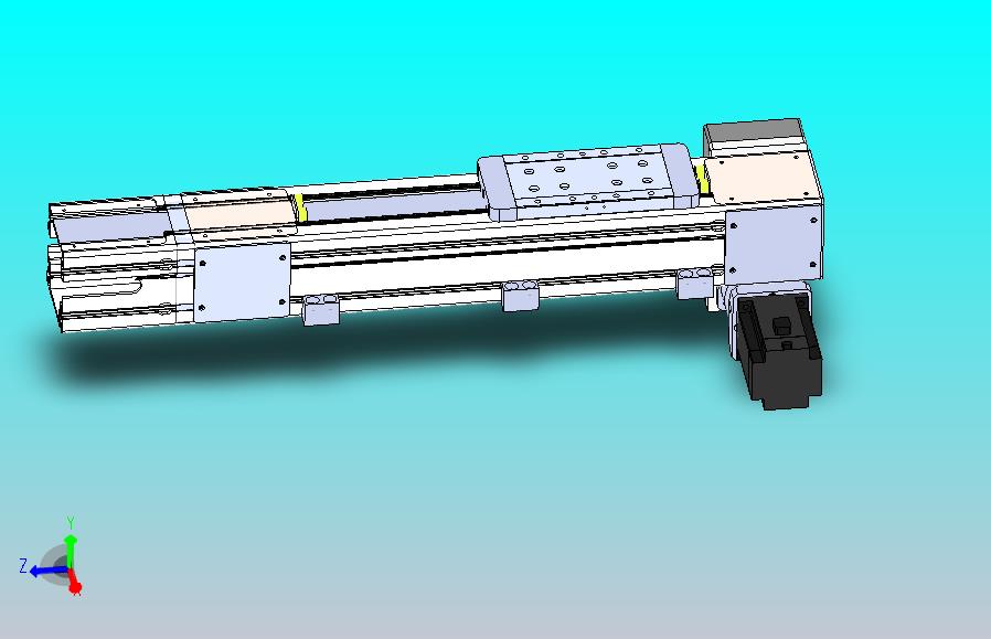 DMEB110-LDCR欧规同步带模组直线模组（电机左下折）[DMEB110-L13S350-DT750-C2U-LDCR]
