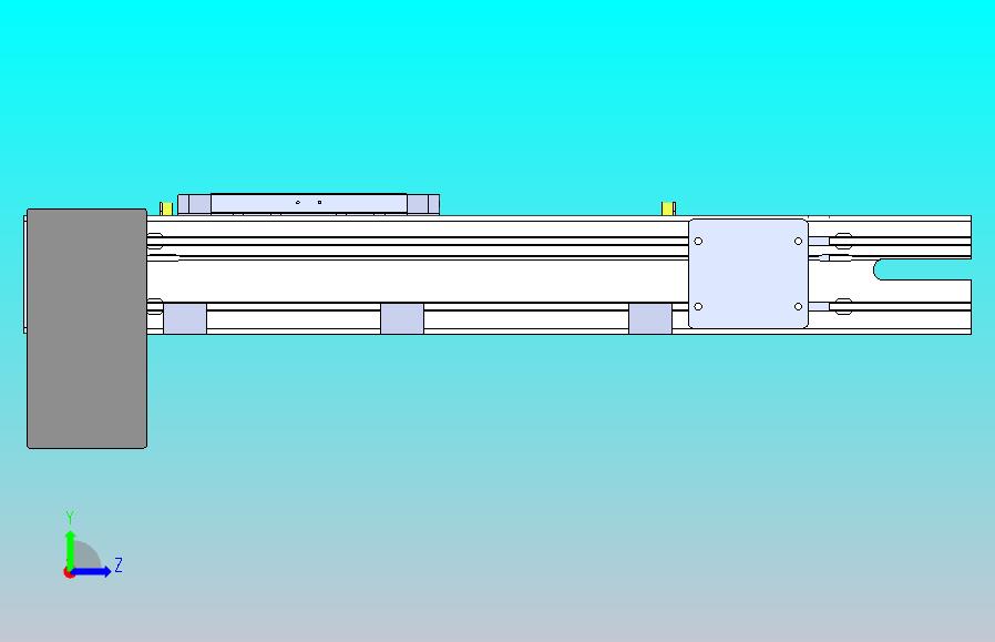 DMEB110-LDCR欧规同步带模组直线模组（电机左下折）[DMEB110-L13S350-DT750-C2U-LDCR]
