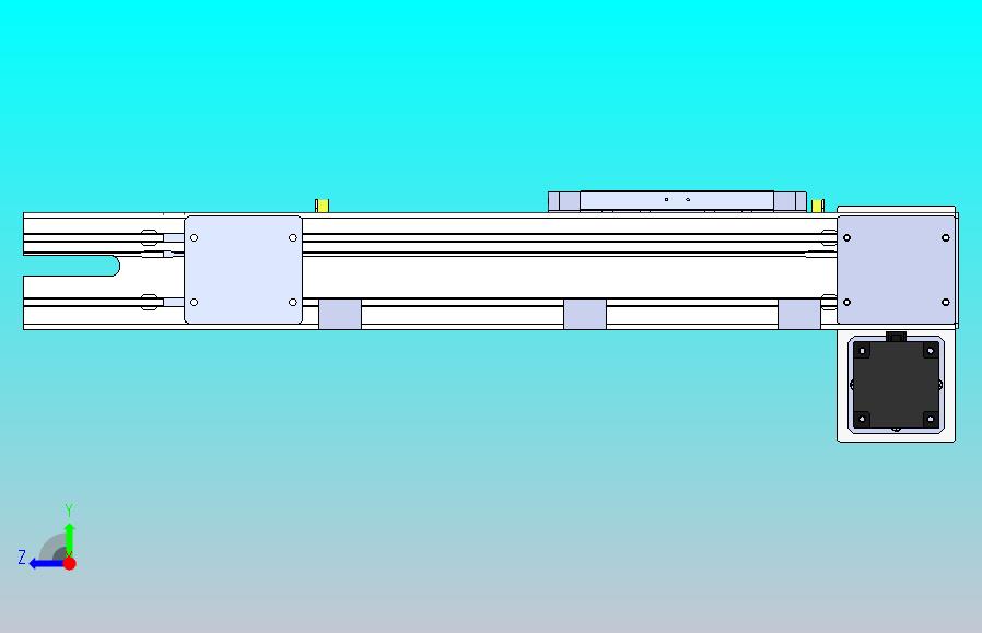 DMEB110-LDCR欧规同步带模组直线模组（电机左下折）[DMEB110-L13S350-DT750-C2U-LDCR]