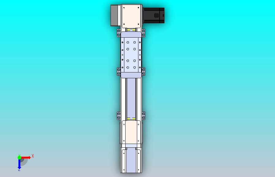 DMEB110-LDCR欧规同步带模组直线模组（电机左下折）[DMEB110-L13S350-DT750-C2U-LDCR]