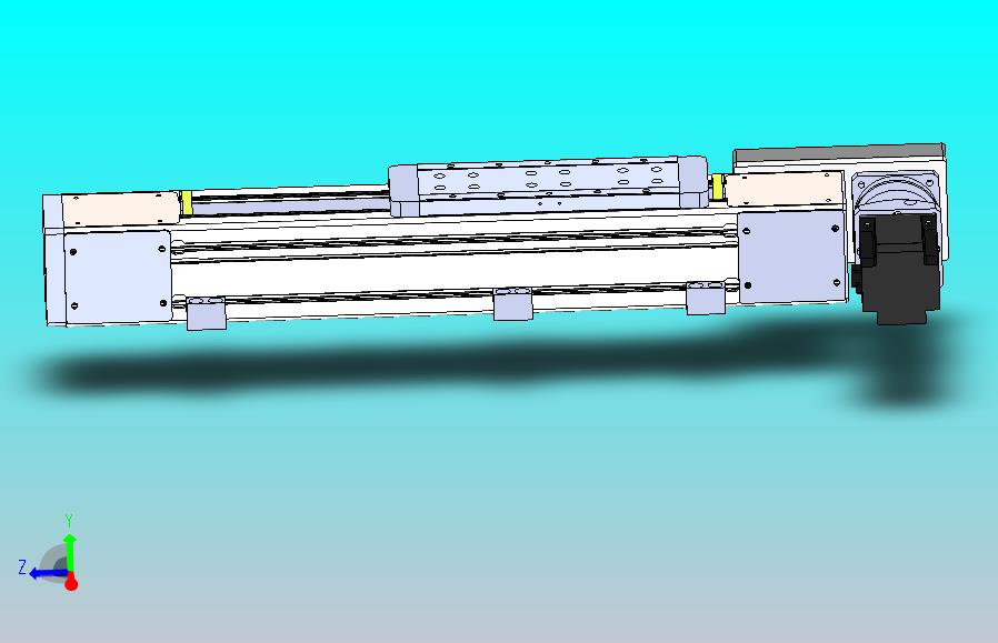DMEB110L-LBCR欧规同步带模组直线模组（电机左后折）[DMEB110L-L13S350-DT750-C2U-LBCR]