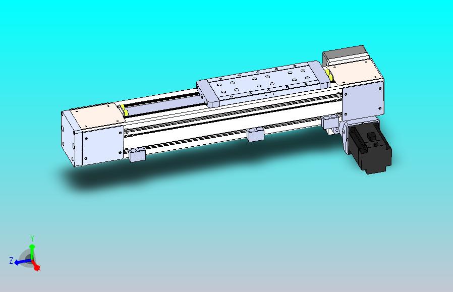 DMEB110L-LDCR欧规同步带模组直线模组（电机左下折）[DMEB110L-L13S350-DT750-C2U-LDCR]