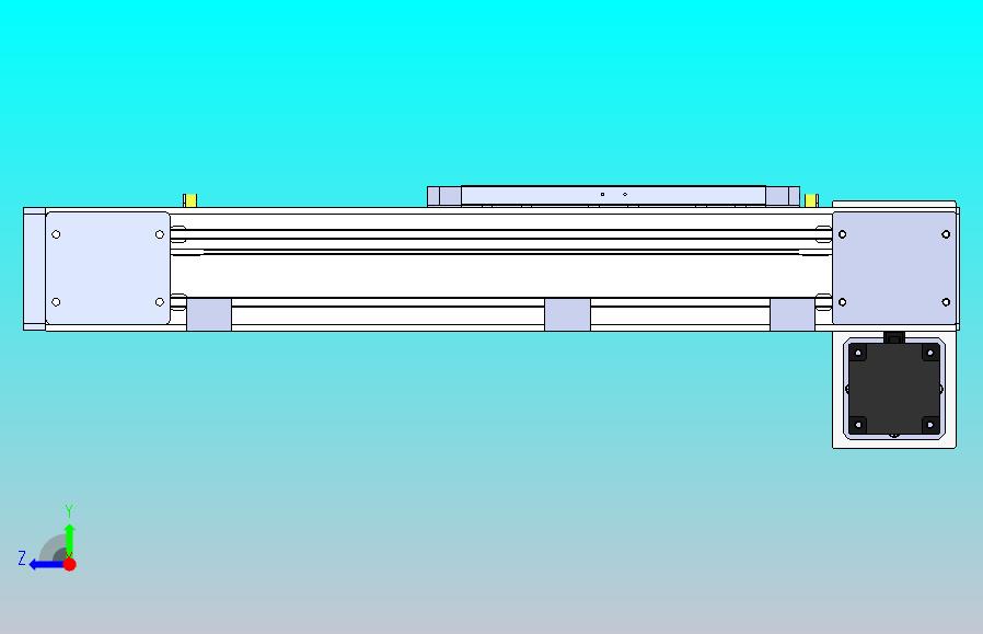 DMEB110L-LDCR欧规同步带模组直线模组（电机左下折）[DMEB110L-L13S350-DT750-C2U-LDCR]