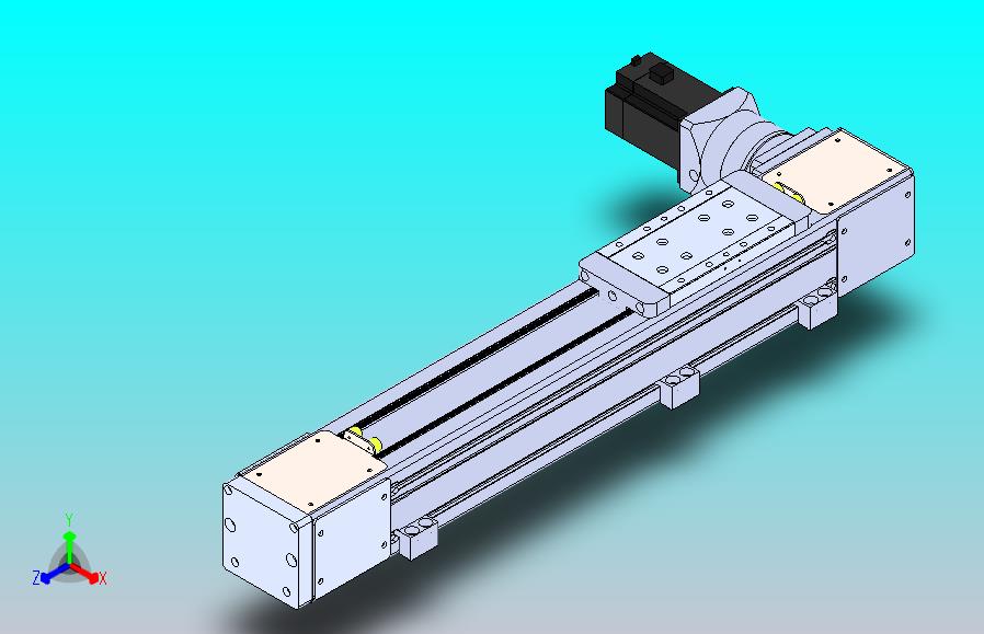 DMEB110-LTCR欧规同步带模组直线模组（电机左折 ）[DMEB110-L13S350-DT750-C2U-LTCR]