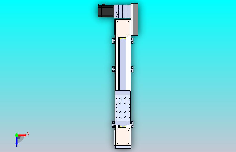 DMEB110-RBCR欧规同步带模组直线模组（电机右后折）[DMEB110-L13S350-DT750-C2U-RBCR]