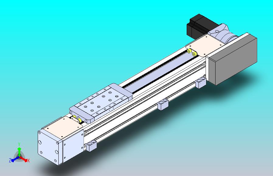 DMEB110-RBCR欧规同步带模组直线模组（电机右后折）[DMEB110-L13S350-DT750-C2U-RBCR]