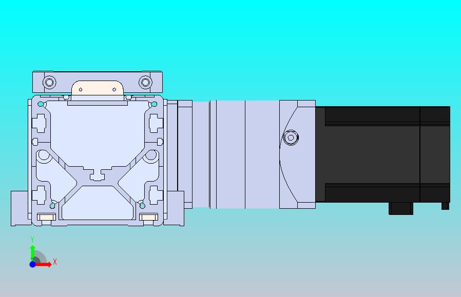 DMEB110-RTCR欧规同步带模组直线模组（电机右折）[DMEB110-L13S350-DT750-C2U-RTCR]