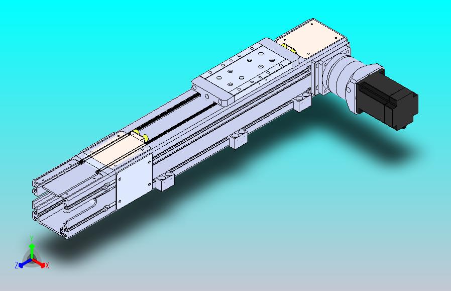 DMEB110-RTCR欧规同步带模组直线模组（电机右折）[DMEB110-L13S350-DT750-C2U-RTCR]