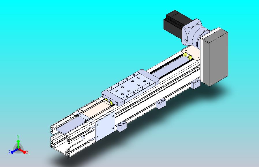 DMEB110-RUCR欧规同步带模组直线模组（电机右上折）[DMEB110-L13S350-DT750-C2U-RUCR]